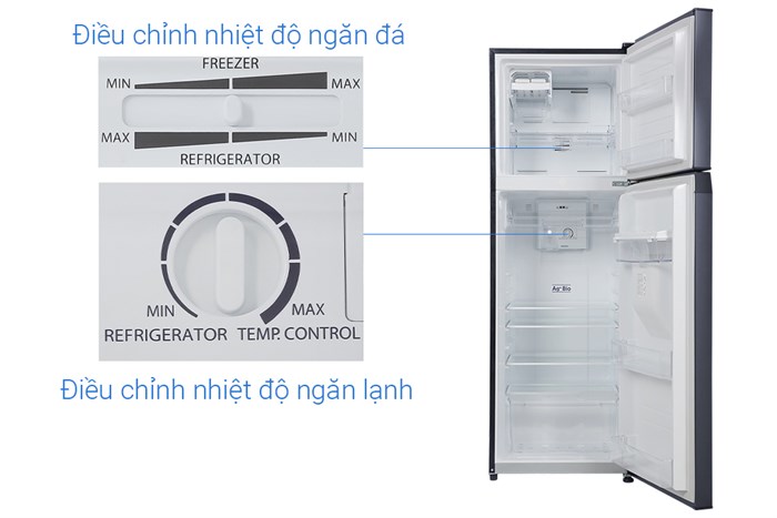 Tủ lạnh Toshiba Inverter 311 lít GR-RT395WE-PMV(06)-MG