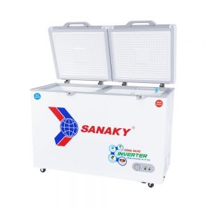 Tủ đông Sanaky Inverter VH-4099W4K cánh kính cường lực màu xám