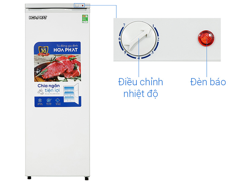 Tủ đông đứng Hòa Phát 7 ngăn 208 lít HPF UAH6208