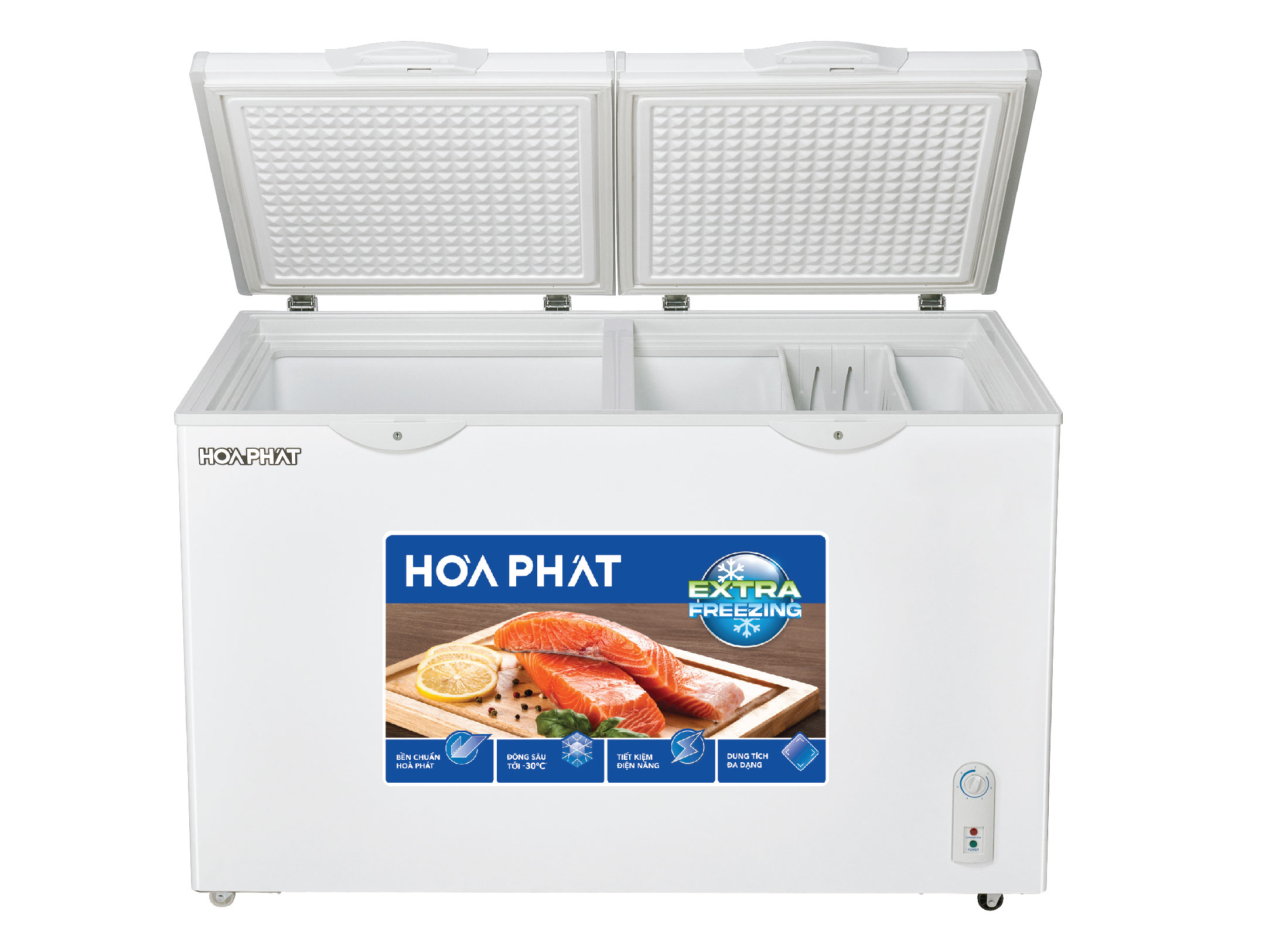 Tủ đông Hòa Phát 2 ngăn 2 cánh HPF BN6271 - 271 lít