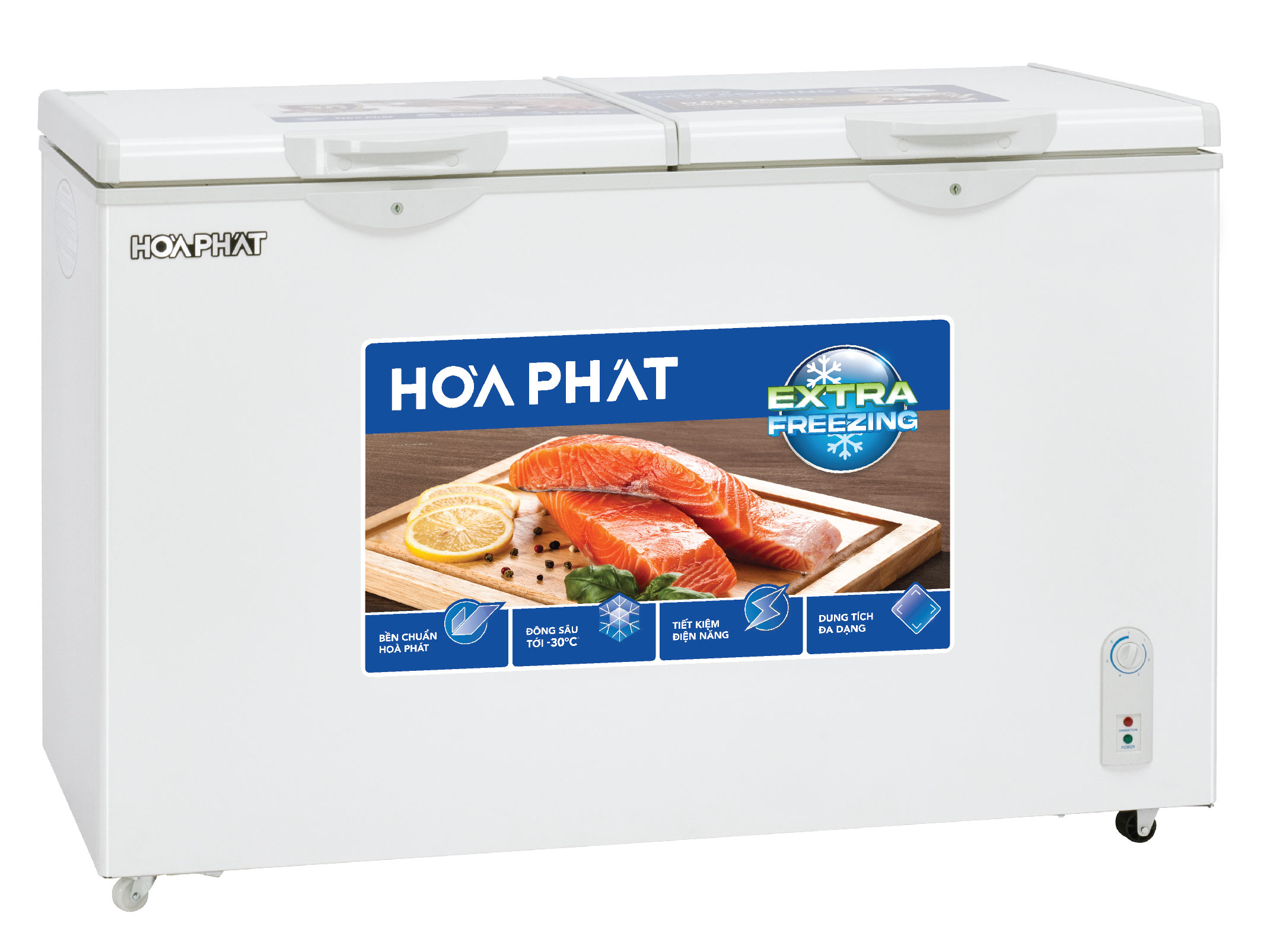 Tủ đông Hòa Phát 2 ngăn 2 cánh HPF BN6271 - 271 lít