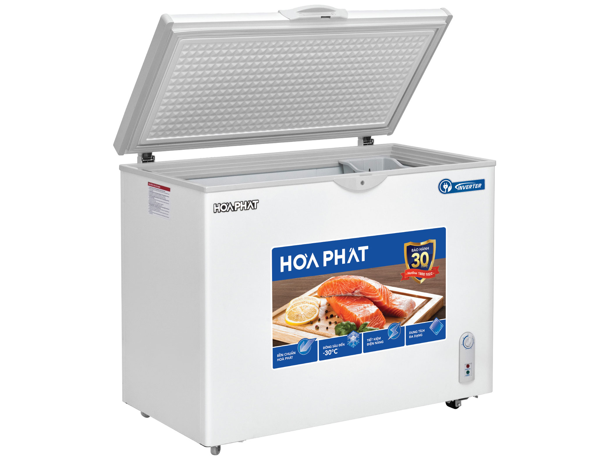 Tủ Đông 252L Hòa Phát HPF-AD8252 Công Nghệ Inverter, 1 ngăn 1 Cửa