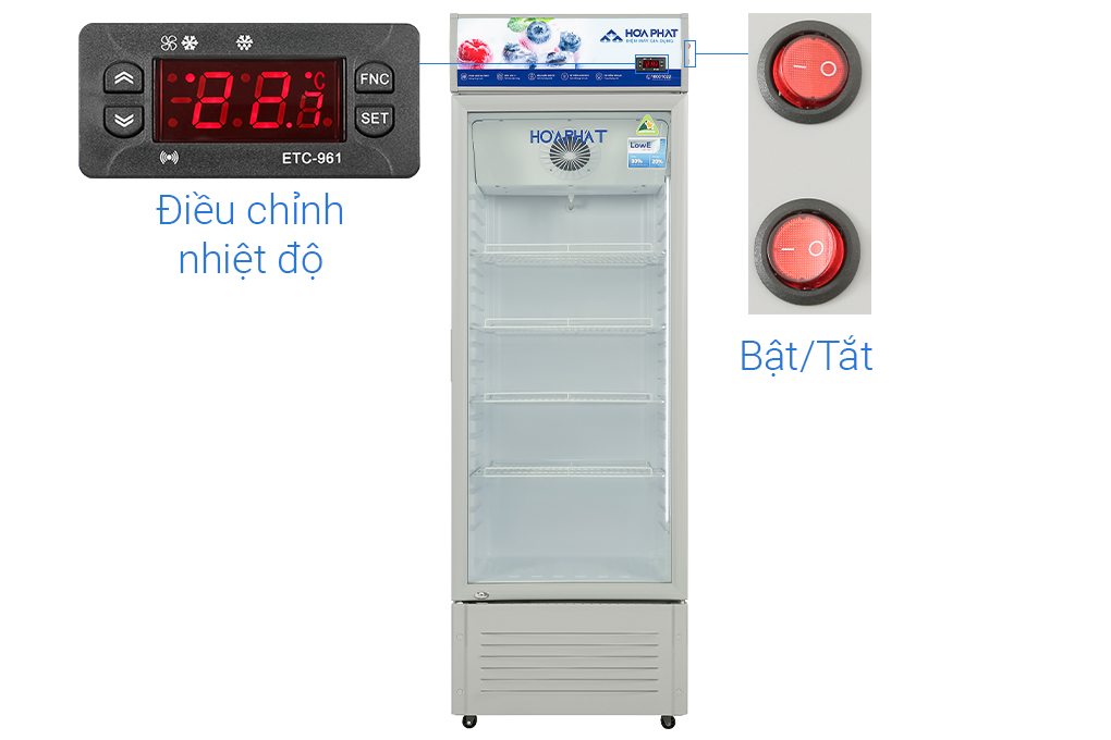 Tủ mát Hòa Phát 280 lít HSR D6280