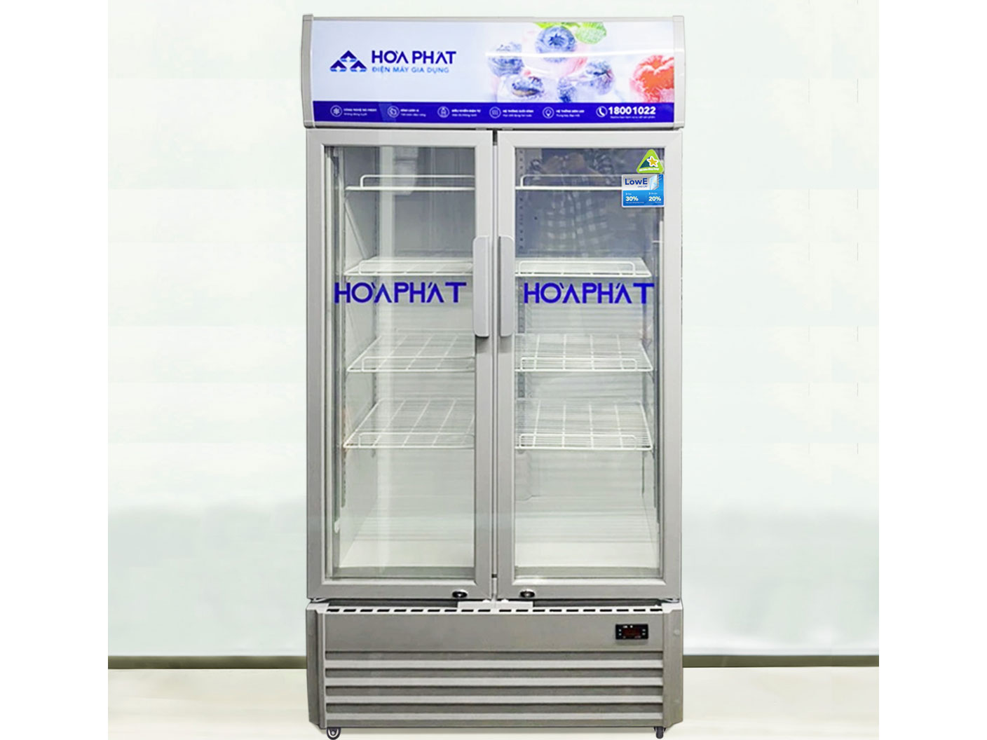 Tủ mát Hòa Phát 1 ngăn 2 cánh HSR D8526