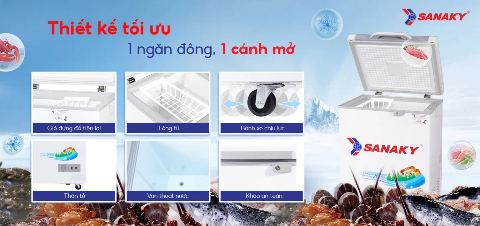 Tủ cấp đông Sanaky VH-1599HY