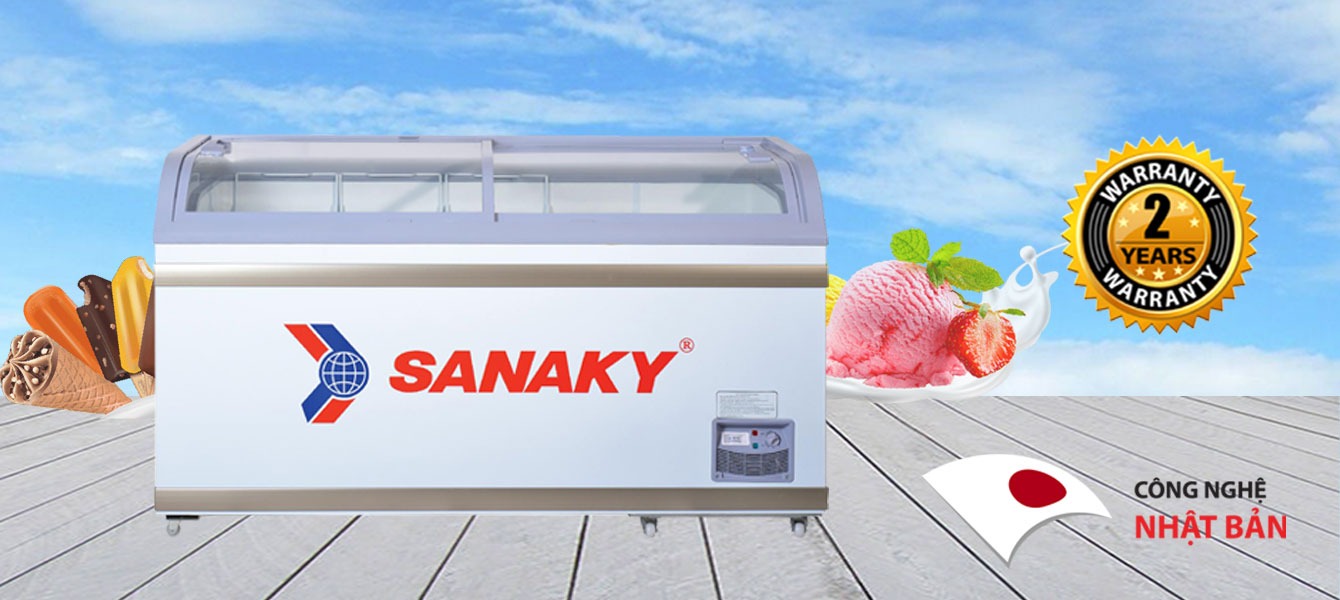 Tủ đông siêu thị Sanaky VH-888K
