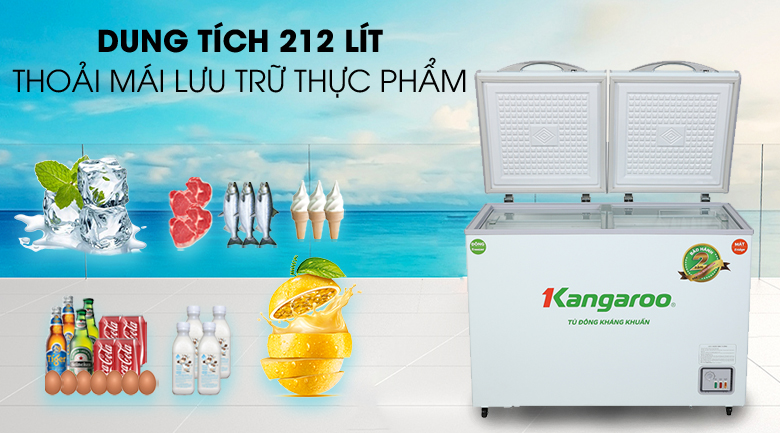 Tủ đông Kangaroo 212lít KG 328NC2