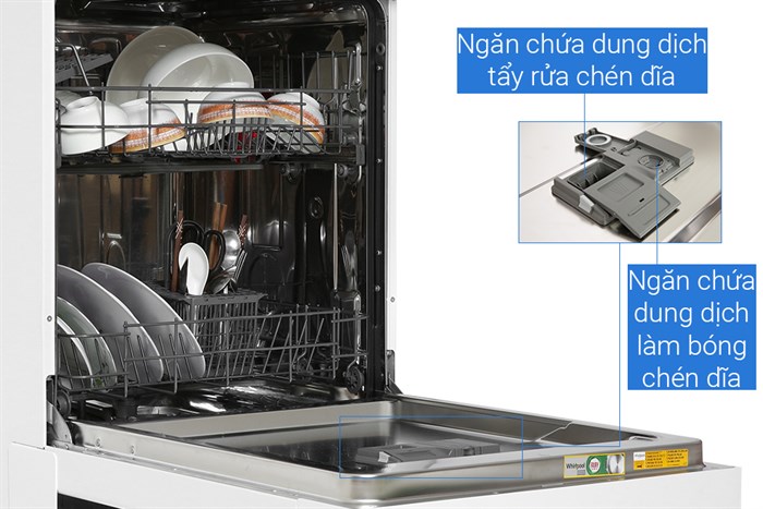 Máy rửa chén độc lập Whirlpool WFE2B19