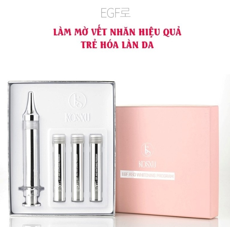 Tế bào gốc & Bộ dưỡng trắng da Kosxu EGF & Whitening Program chiết xuất thiên nhiên