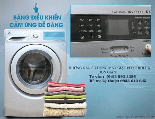 CÁCH SỬ DỤNG MÁY GIẶT ELECTROLUX