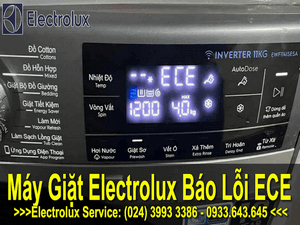 MÁY GIẶT ELECTROLUX BÁO LỖI ECE