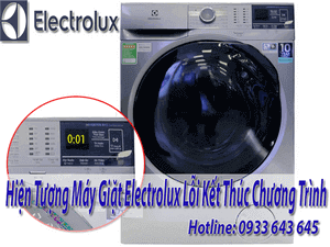 MÁY GIẶT ELECTROLUX LỖI KẾT THÚC CHƯƠNG TRÌNH