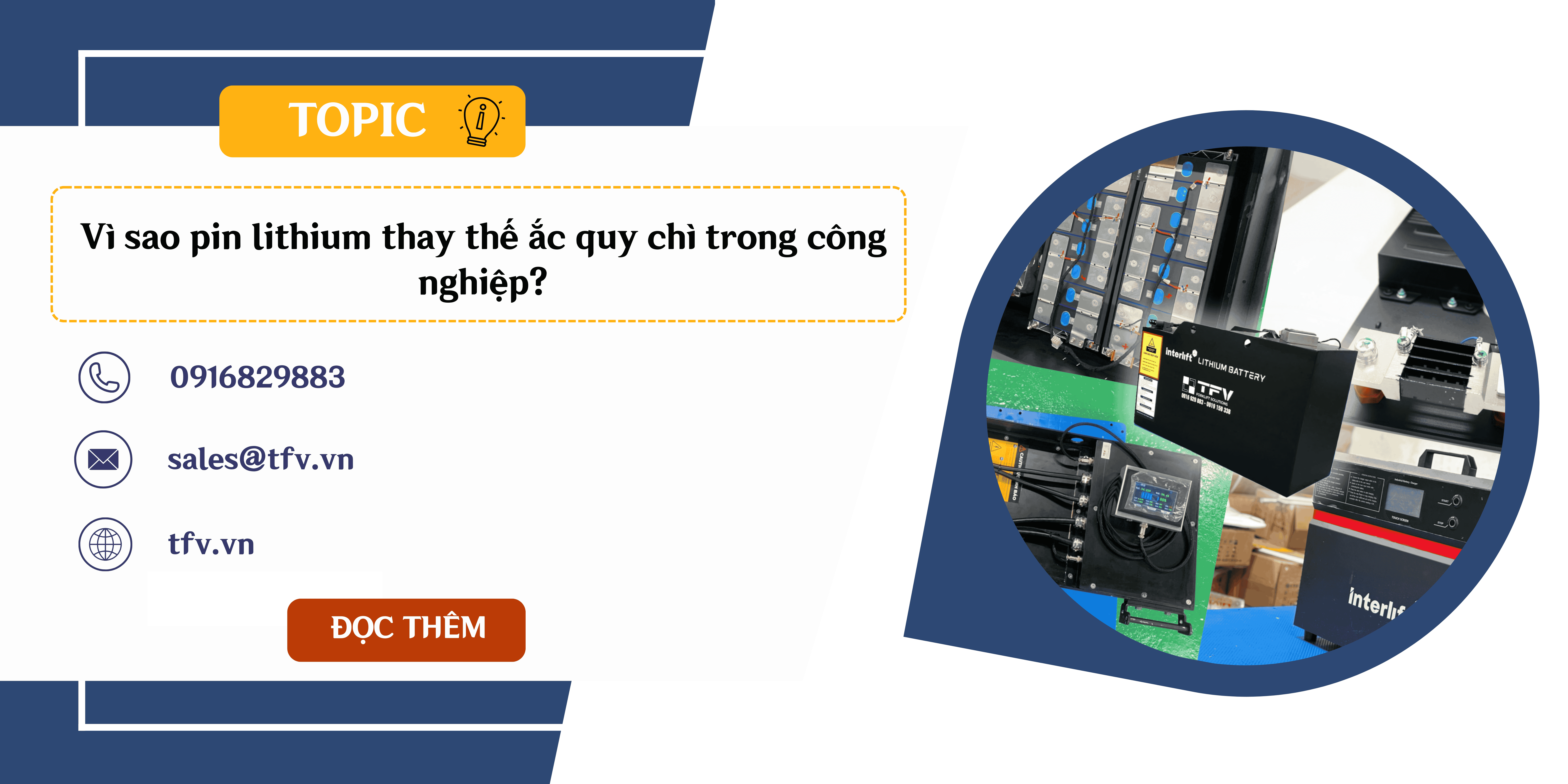Vì sao pin lithium thay thế ắc quy chì trong công nghiệp