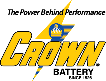 Logo ắc quy xe nâng Crown