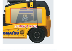 Xe nâng điện Komatsu - Model FB25-30-12 tải trọng 2.5 đến 3 tấn