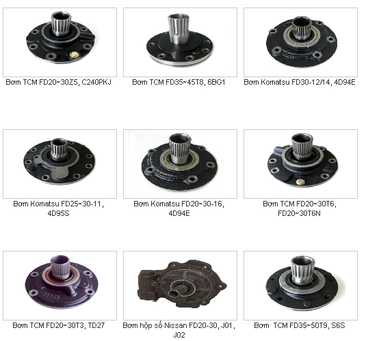 Bơm dầu hộp số xe nâng TCM, Komatsu