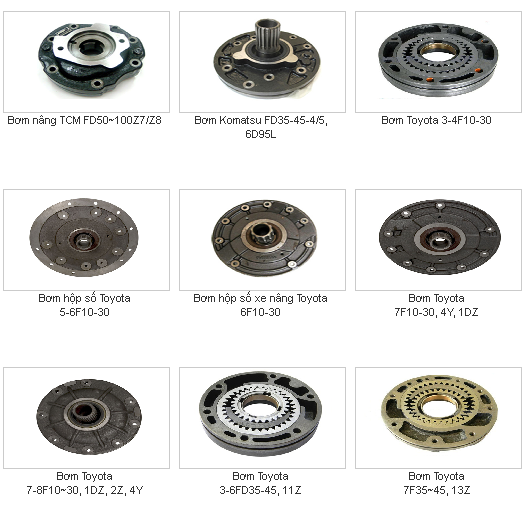 Bơm dầu hộp số tự động Komatsu, Toyota, TCM