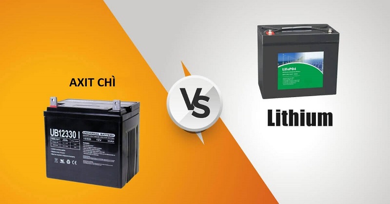 So sánh ắc quy axit chì và Pin Lithium