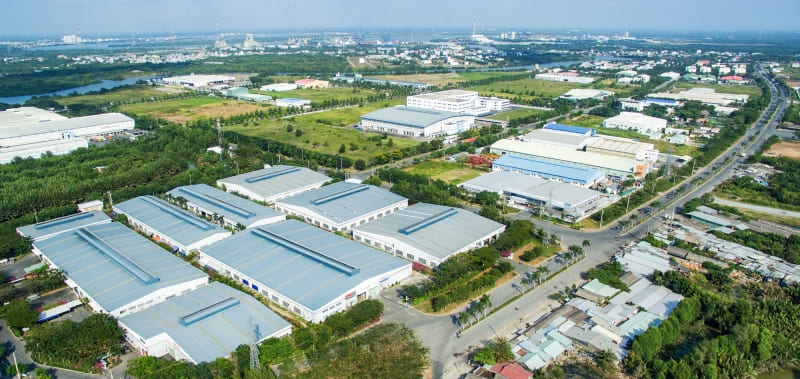 Một góc khu công nghiệp tại Hà Nội.