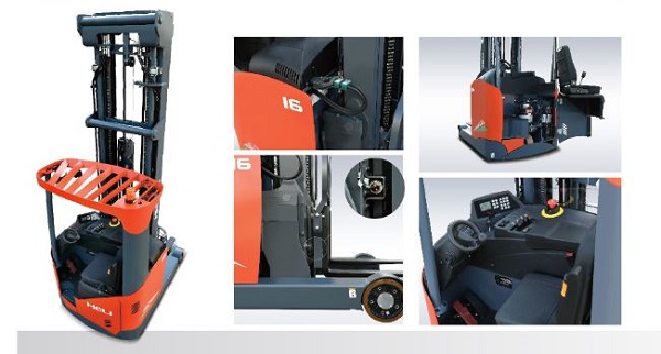 Xe nâng điện Reach truck ngồi lái 1.6 tấn, 2.0 tấn Heli CQD16-20L