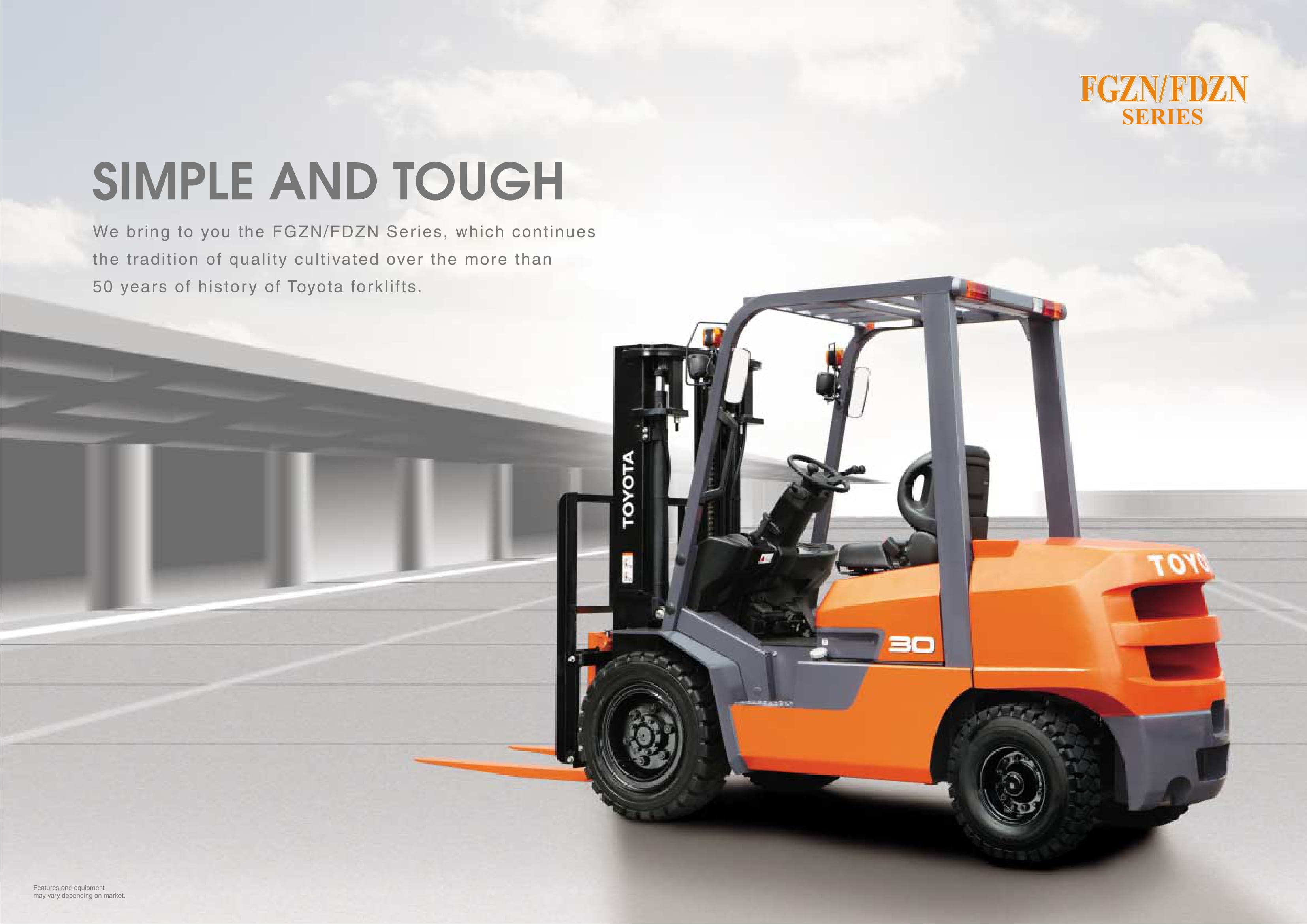 Xe nâng mới 2.5 tấn Toyota FDZN25. Khung V3000. Sản xuất 2022