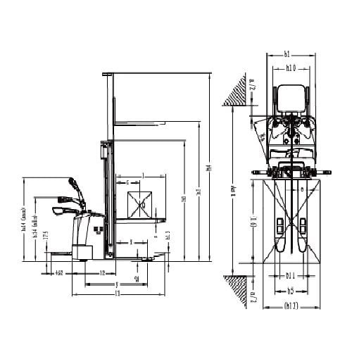 Xe nâng điện Stacker 2.0 tấn Heli CDD20R