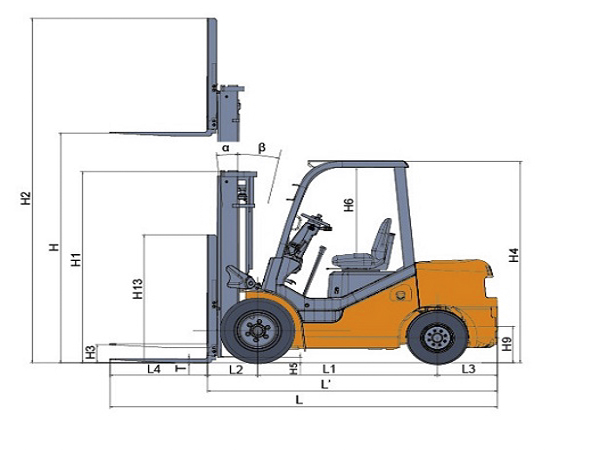 Xe nâng hàng có trọng lượng rất lớn