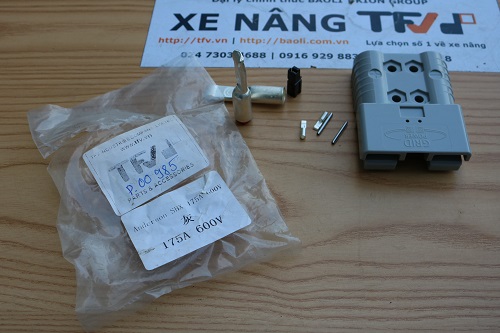 Giắc kết nối ắc quy xe nâng 175A 600V cổng đực, hàng mới 100%