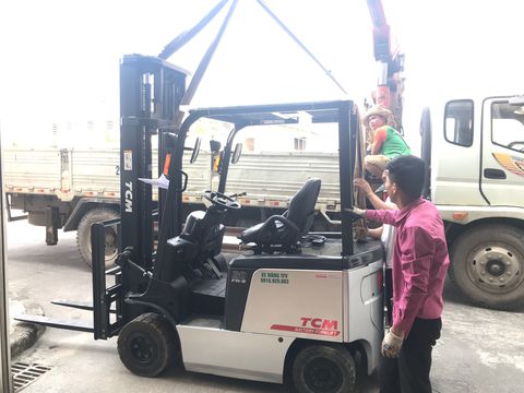 Hình ảnh xe chuẩn bị được giao xe cho khách thuê