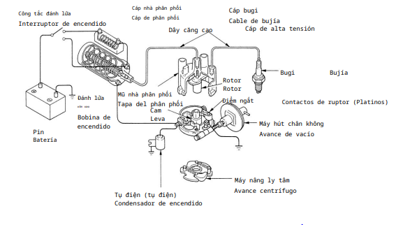 hệ thống đánh lửa trên xe nâng điện