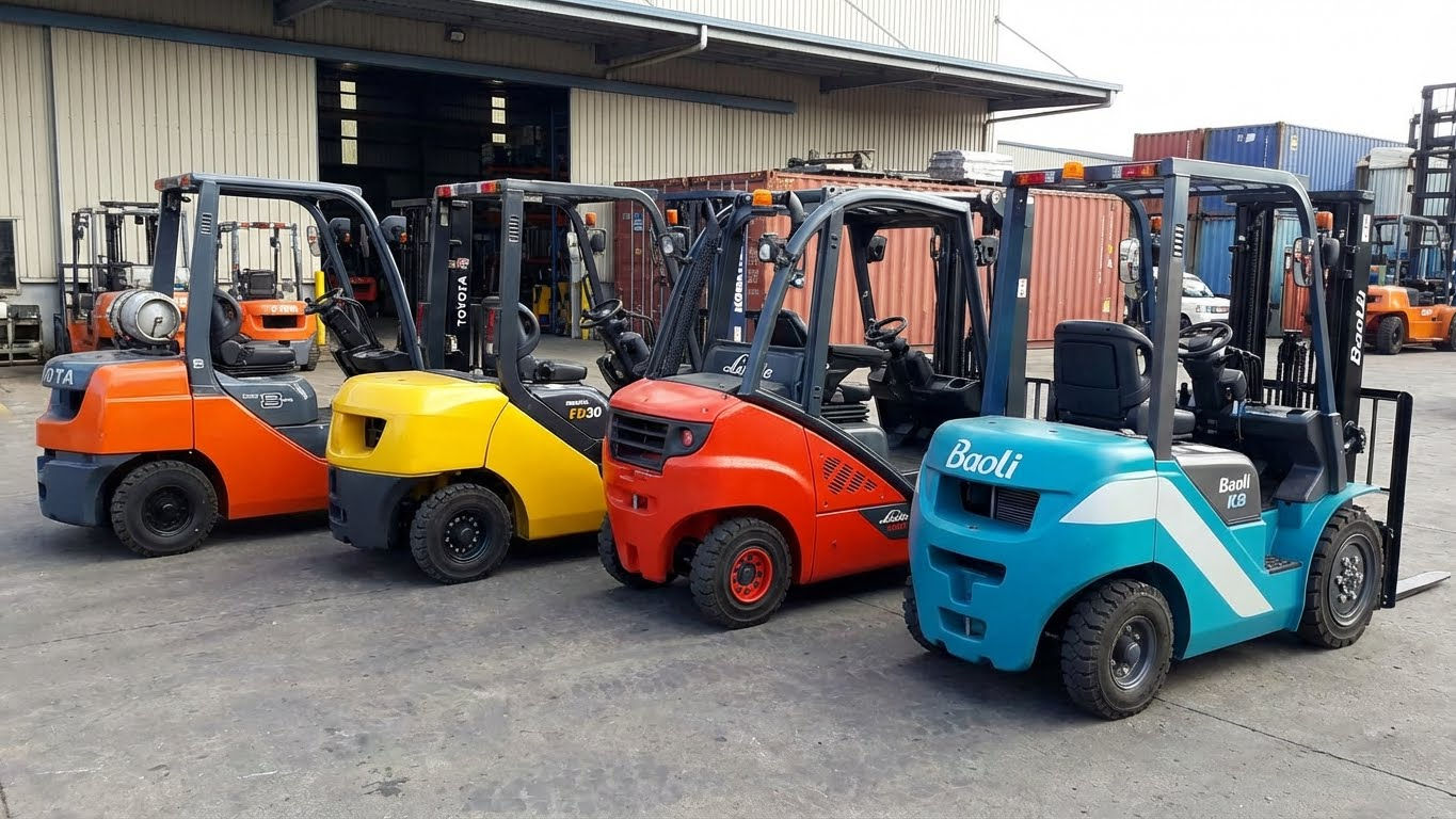 Chọn dòng xe nâng nào cho bãi vật liệu