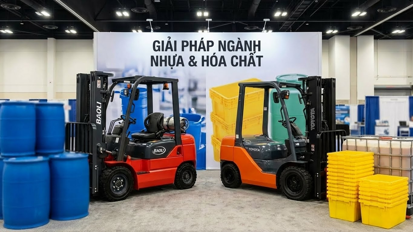 Giải pháp xe nâng cho ngành nhựa – hóa chất