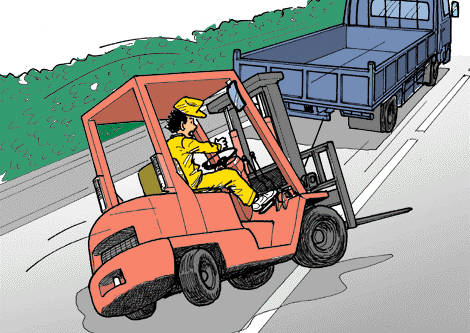 Đảm bảo an toàn tốc độ khi điều khiển xe nâng