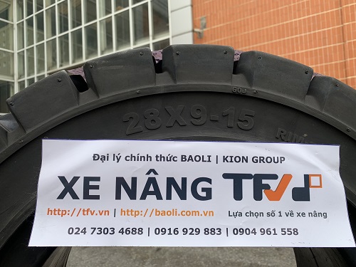 Lốp đặc xe nâng kích thước 28x9-15 (8.15-15) hiệu Success