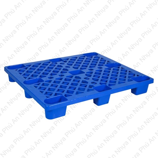 Pallet nhựa chân cốc PLC-01 XK màu xanh dương