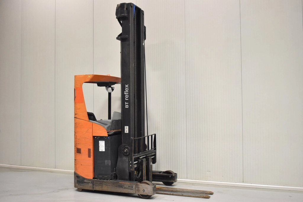 Xe nâng điện cũ Reach truck ngồi lái 1.6 tấn RRE160 nâng cao 8,5m