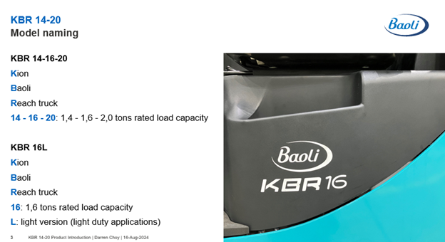 Xe nâng điện ngồi lái Baoli KBR14 thuộc dòng KBR14-20 Series