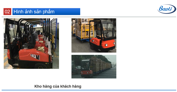 Ứng dụng thực tế của xe đầu kéo điện Baoli