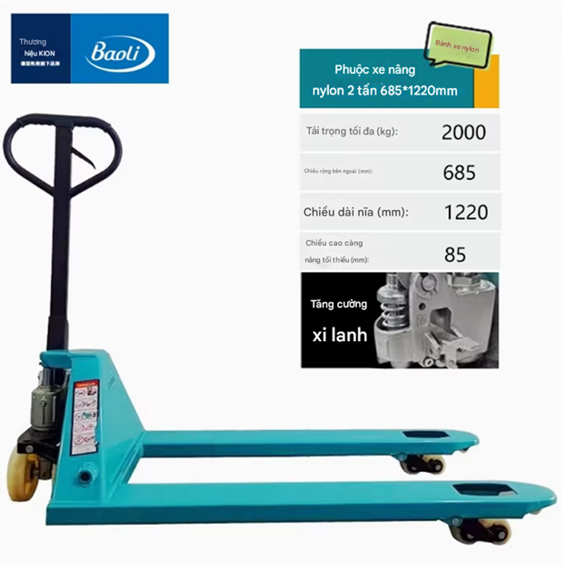 Cấu tạo và nguyên lý hoạt động của xe nâng tay Baoli