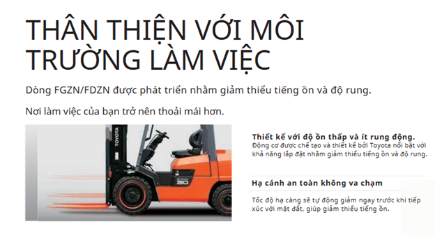 Thân thiện môi trường – Vận hành êm ái
