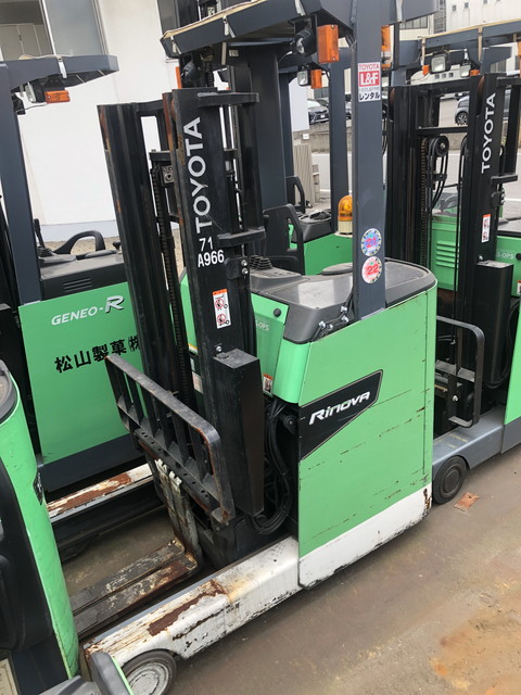 Xe nâng điện cũ đứng lái 1.5 tấn Toyota 8FBR15, nâng cao 3m, sx 2018