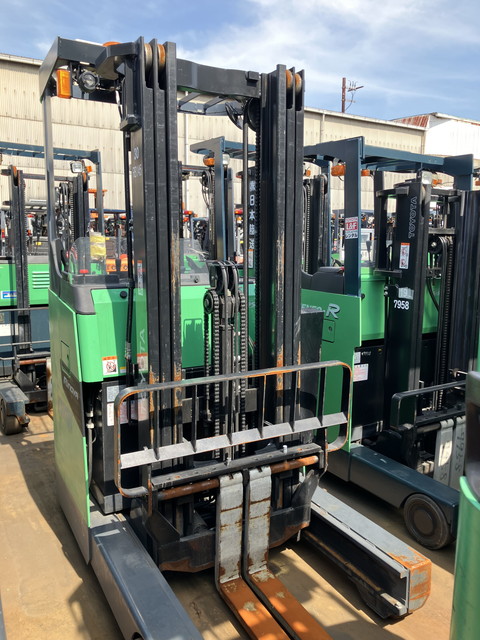 Xe nâng điện cũ đứng lái 1.5 tấn Toyota 8FBR15, nâng cao 4.7m, sx 2019