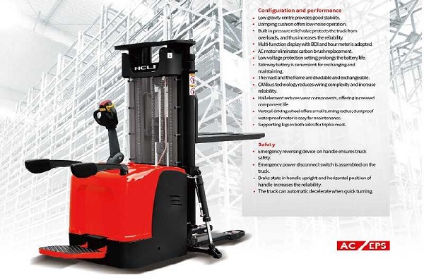 Xe nâng điện Stacker 2.0 tấn Heli CDD20R