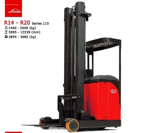 Xe nâng reach truck Linde