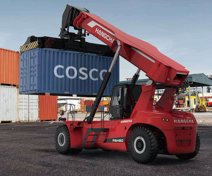 Xe nâng hàng gắp container