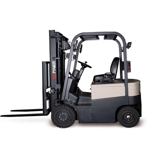 Xe nâng điện 3 bánh cho thuê quay trong lối đi hẹp