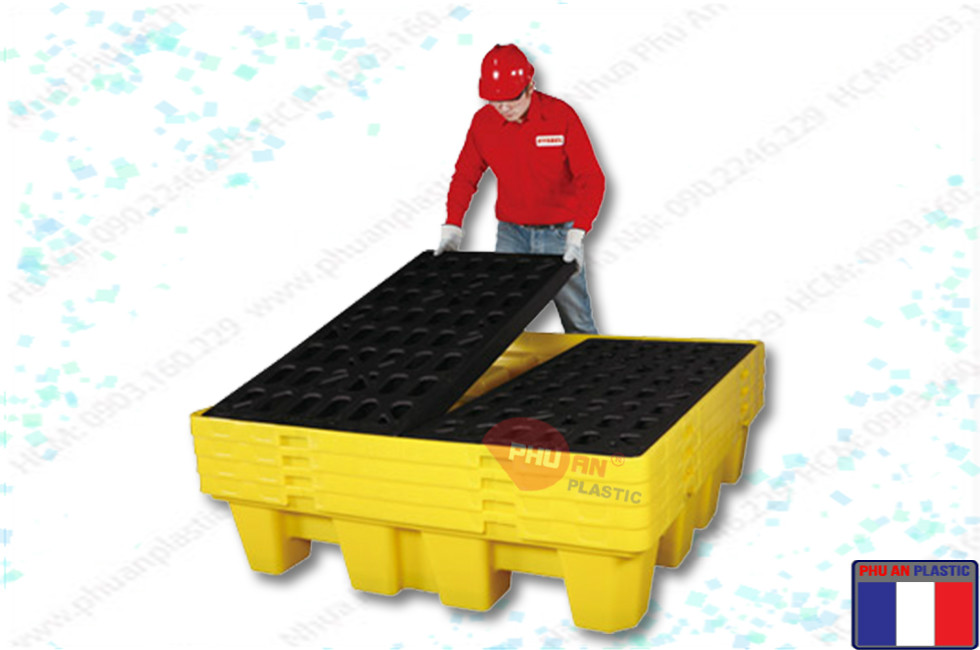 Pallet nhựa chống tràn dầu - PLCTD – 1313-1LK