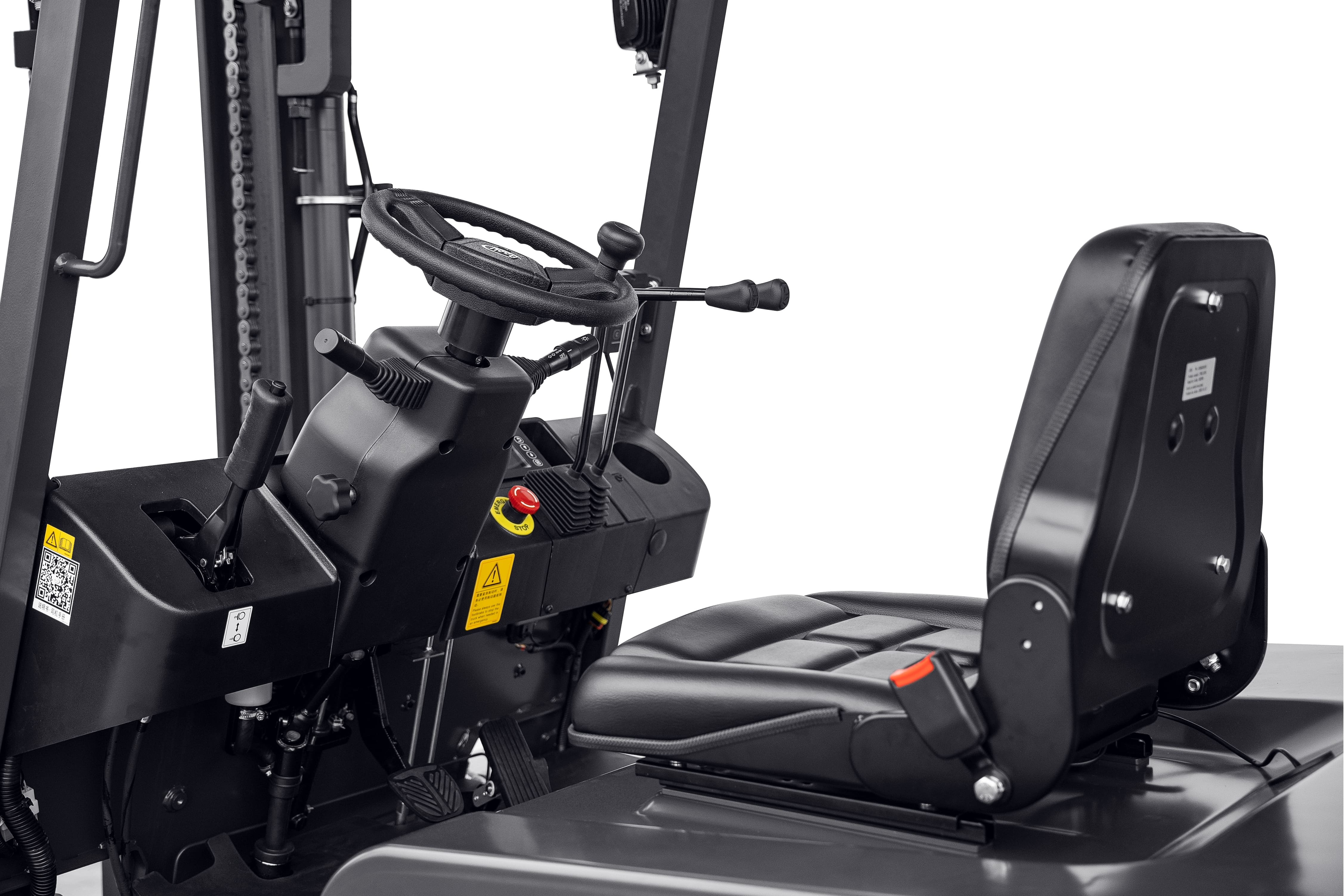 Khoang pin lithium trên xe nâng điện Baoli