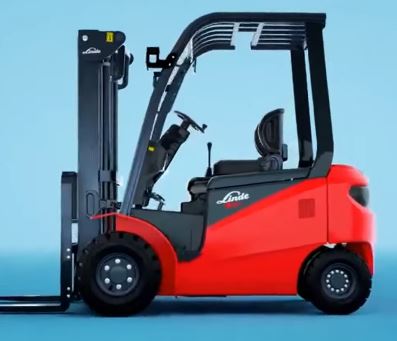Xe nâng điện Linde E25B-01 trong kho