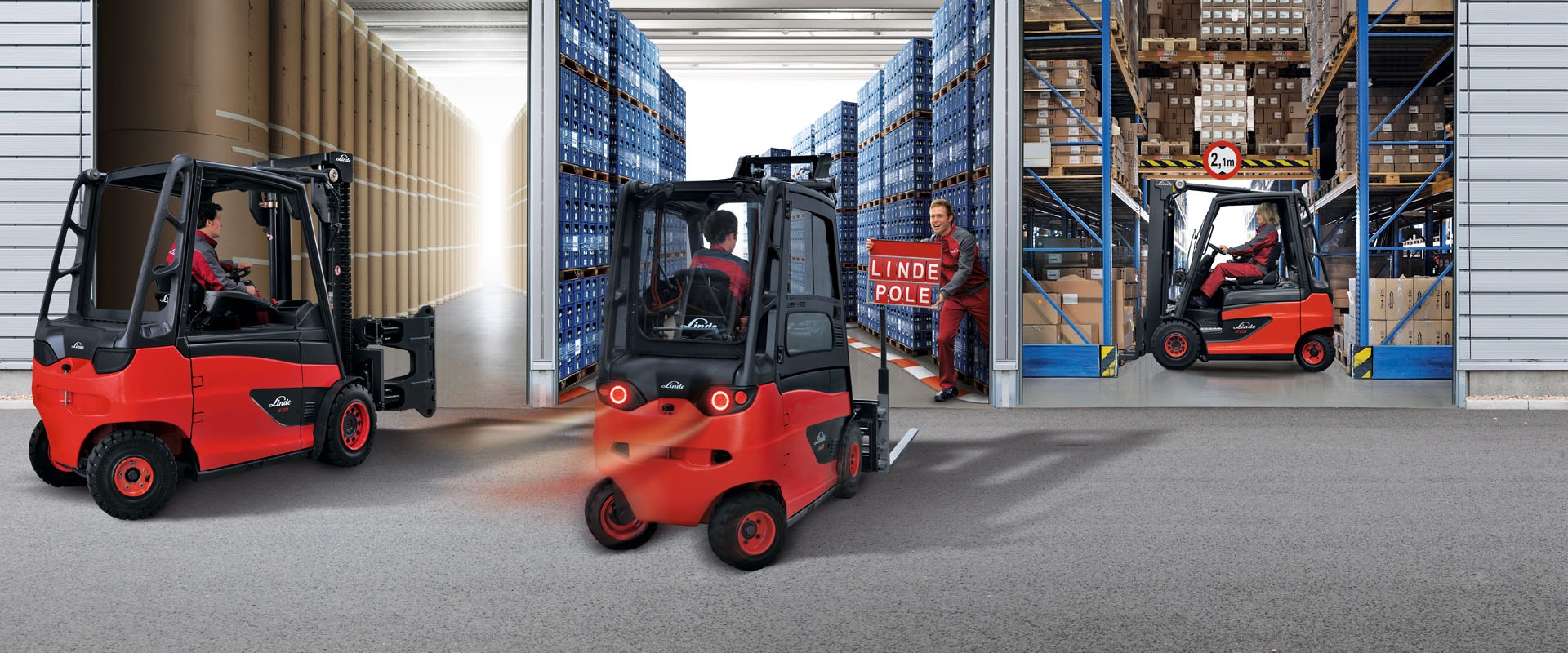 Xe nâng điện Linde E45HL 4.5 tấn